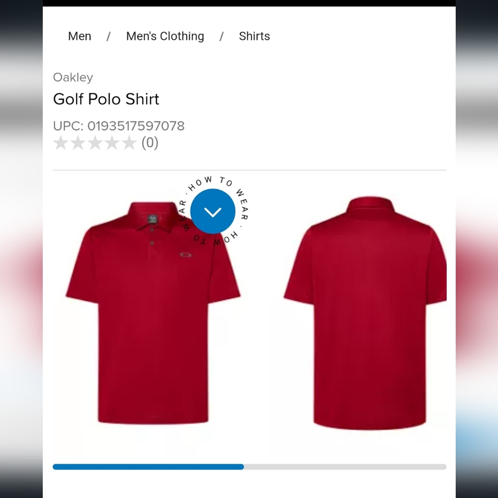 Oakley XXL men's polo shirt